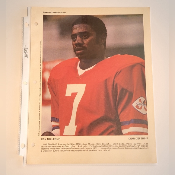 1982 Montreal Alouettes CFL Dimanche Derniere Heure Football Prints - Picture 8 of 9